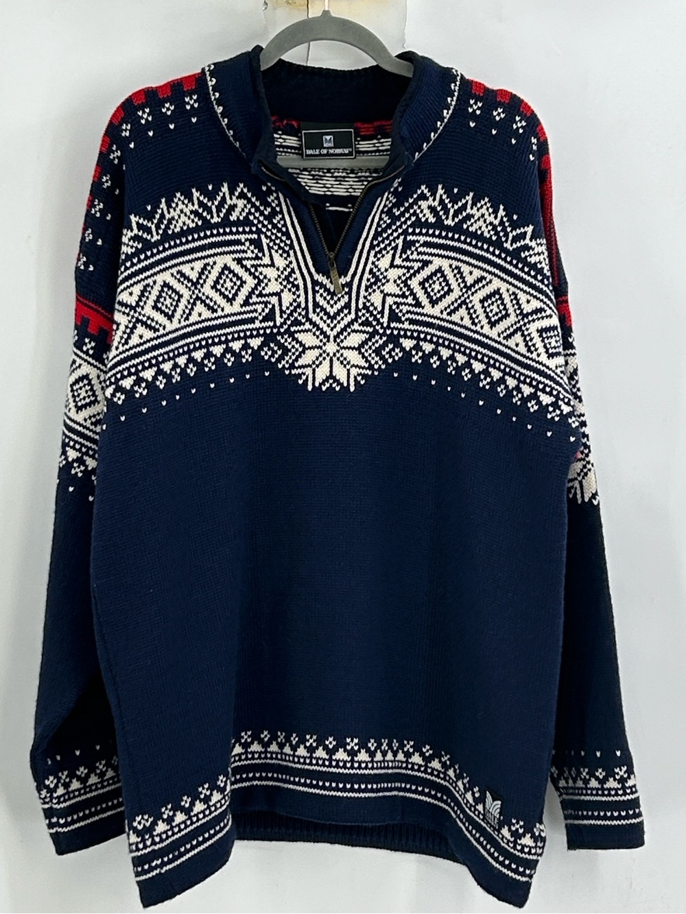 Dale of Norway Vail Sweater Quater Zip Mens XL
